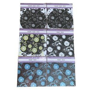 New Lot of 6 Paper Packs Scrapbooking COLORBOK 12 x 12 Shaped Square Flowers